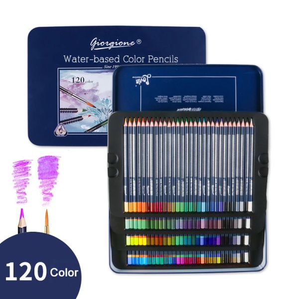 Fornecem lápis de aquarela profissional de 48 lápis de desenho de arte multi -coloridos em tonalidades sortidas brilhantes para colorir