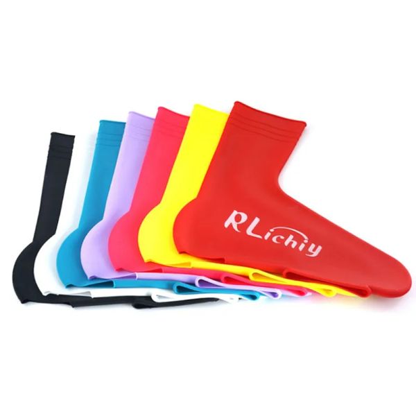 Socken Unisex Wasserdichter, winddichter Fahrradschuhüberzug, geringer Wind, Aerodynamik, Fahrradschloss, Überschuhe, Rennrad-Überschuhe für Regen oder TT