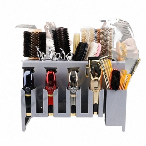 New Sal Makeup Storage Case Barber Tools Caixa de armazenamento Electric Clipper Box portátil Hair Trimmer Pente Brush Holder Desktop I3vQ #