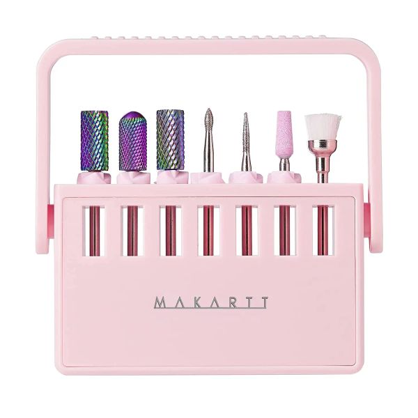 Bits Makartt Bohrerhalter für Nagelbohrer, Organizer und Aufbewahrungskoffer für Nagelbohrer und Nail Tech Supply Tool Display