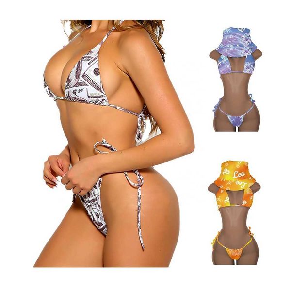 Bikini Sexy Custom Plus Size Swimwear 2 pezzi Designer Summer Bareding Women 10A 762 76 60