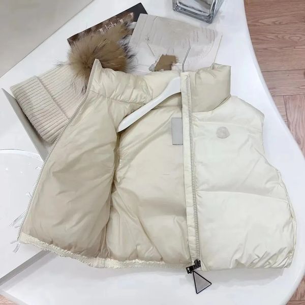 2024 Gilet per bambini Gilet per bambini Cappotto per bambini Cappotti per bambini Gilet per bambini Giacca invernale Spessa Capispalla calda Abbigliamento Ragazzi Ragazze Giacche giacca per bambini rosa bianca