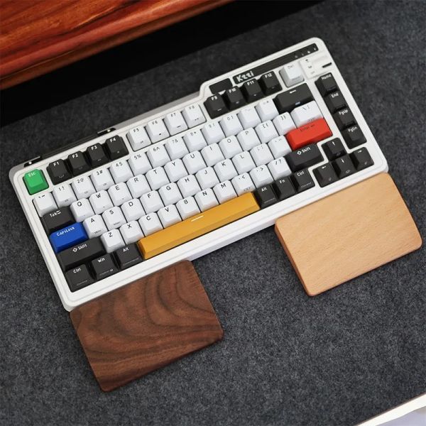 Pads Walnuss Holz Tastatur Handgelenk Rest Ergonomische Büro Gaming PC Schreibtisch Maus Handschutz Handgelenk Pad Unterstützung schutz hand Handgelenk Rest