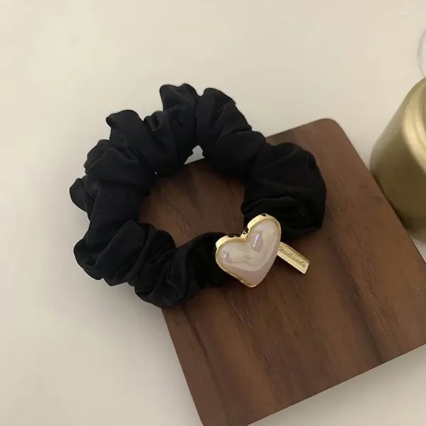 Accessori per capelli Strumento per lo styling in tessuto Perla Accessorio ad alta elasticità Porta coda di cavallo Scrunchies per donna Copricapo in corda stile coreano