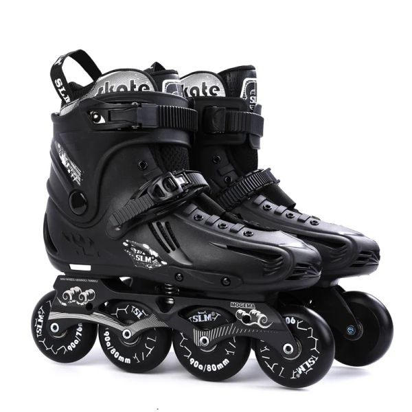 Sapatos patins embutidos slalom slalom shoes de patins adultos sliding skate grátis patins tamanho 3546 bom como tênis wheels sapatos