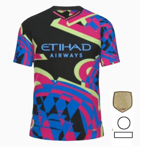 24 25 Haaland Soccer Jerseys Ano Novo Chinês Dragão Doku Rodrigo Grealish Mans Cities de Bruyne Foden 2024 2025 Camisas de futebol Men 9137