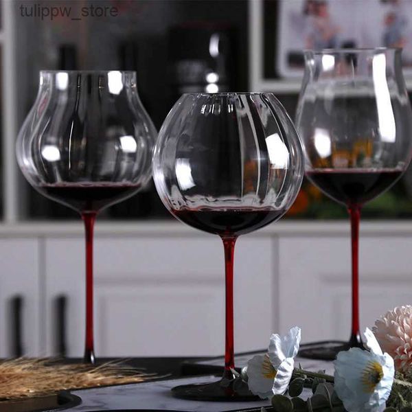 Weingläser, kreative schwarze Fliege, Kristallglas, Bordeaux-Champagnerglas, hohe Kapazität, luxuriöses Burgunder-Weinglas, für Zuhause, L240323