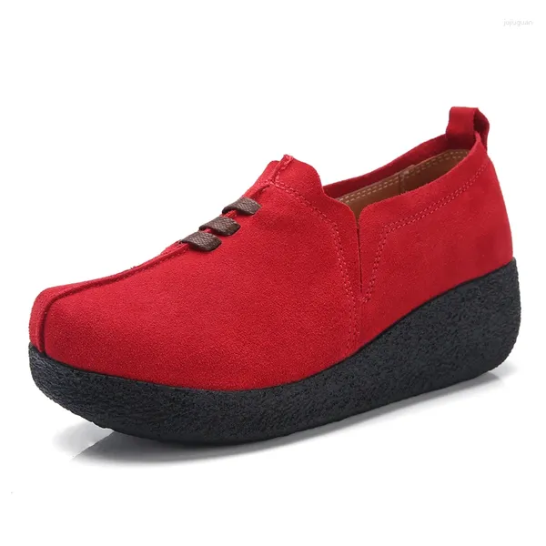 Scarpe casual Primavera Autunno Mocassini da donna Moda Concisa a dondolo Altezza crescente Sneakers Comoda camminata