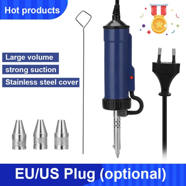 Desoldeerpompen Yeni DeSoldering Hine ADT03 Otomatik Taşınabilir Elektrikli Lehim Sucker Vakum Lehekleme 3 Emme Nozumu ile Pompayı Çıkarma