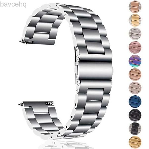 Cinturini per orologi adatti per Samsung Galaxy Watch 6 5 4 40mm 44mm 46mm 5Pro 45mm striscia in acciaio inossidabile adatta per Amazfit Big Huawei 4 24323