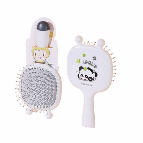 coniglio Air Bag pettine per capelli Fi Panda lettera stampa orso orecchio spazzola per capelli strumento di trucco stile coreano Carto massaggio pettine femminile A4pJ #