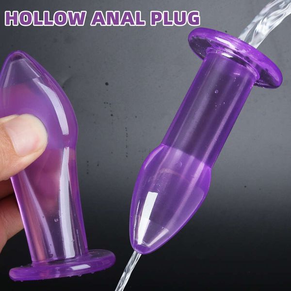 Giocattoli anali Plug anale vuoto per le donne Piccolo speculum trasparente Butt plug Clistere Giocattoli del sesso per gli uomini Dilatatore anale Giocattolo adulto Analplug Buttplug