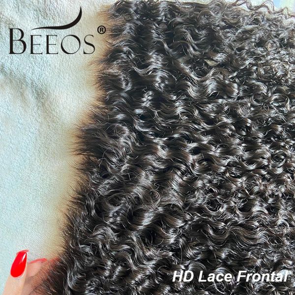 Wigs Water Wave Skin, semelhante a pele 13x6 HD Lace Frontal Apenas Profundado Pré Curado Preeado Preso 5x5 HD Fechamento de renda apenas Brasilões Brasileiros Bleach Nots