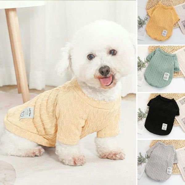 Köpek giyim güzel kazak düz renk twear bükülme örgü sıcaklık evcil köpekler sweatshirt iki ayaklı kostüm koru