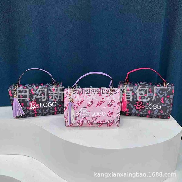 Bolsas de Ombro 2023 Outono Lazer Versátil Bolsa Pequena Quadrada Textura Personalizada Ombro Único Crossbody Bolsa Pequena Instagram Tendência H240328