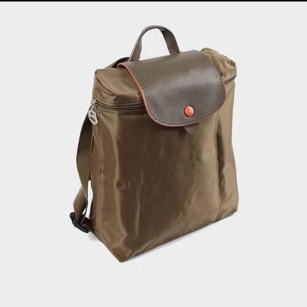 Дизайнерская сумка long chammp Высококачественный роскошный дизайнерский рюкзак longchampp Женский дорожный рюкзак Металлическая фурнитура Винтажный школьный рюкзак с двусторонней молнией