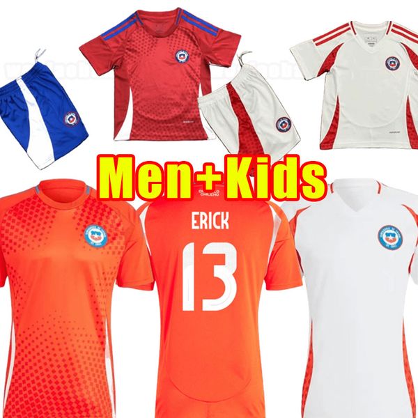 2023 2024 Şili futbol formaları Şili ev uzakta 23-24 Vidal Alexis Sanchez Felipe Mora Erick Pulgar Futbol Forması Jersey üniforma Tayland Erkekler Çocuk Futbol Gömlekleri