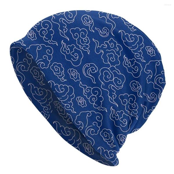 Berets Chinese Blue Cloud Bonnet Homme Sport Thin Skullies Beanies Caps Kreative Hüte