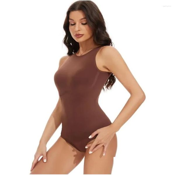 Kadın şekillendiricileri kadın shapewear bodysuit karın kontrolü için karın kontrolü ve sha than cay antrenör vücut şekillendirici aşınma damla teslimat dhuax