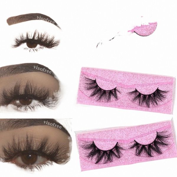 25pairs Visofree Eyeles 3D Nerz Haar Falsche Eyeles Natürliche Starke Lg Eye Les Make-Up Nerz Les Schönheit Extensi Werkzeuge b8Gm #