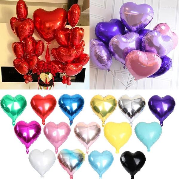 Decorazione del partito 10 pezzi 18 pollici Multi palloncini in stagnola cuore oro rosa Metallo elio Globos Decorazioni di nozze Ragazza compleanno giocattoli palloncino