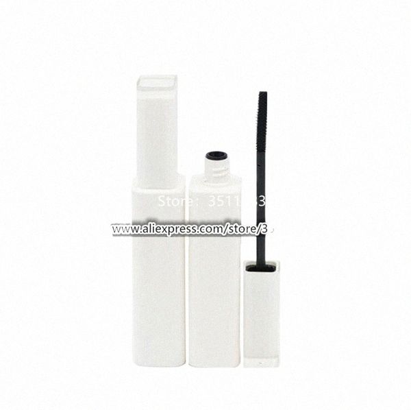 12/30/100pcs grande capacità bianco Mascara Ctainer quadrato cosmetico crema per occhi pennello bottiglie riutilizzabili strumento di trucco Accories c9ef #