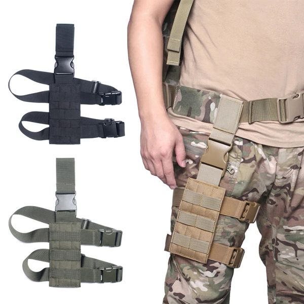 Сумки Tactical Molle Leg Drop Drop Колтальная платформа для пистолетной кобуры для охоты на пейнтбол с регулируемыми ремнями