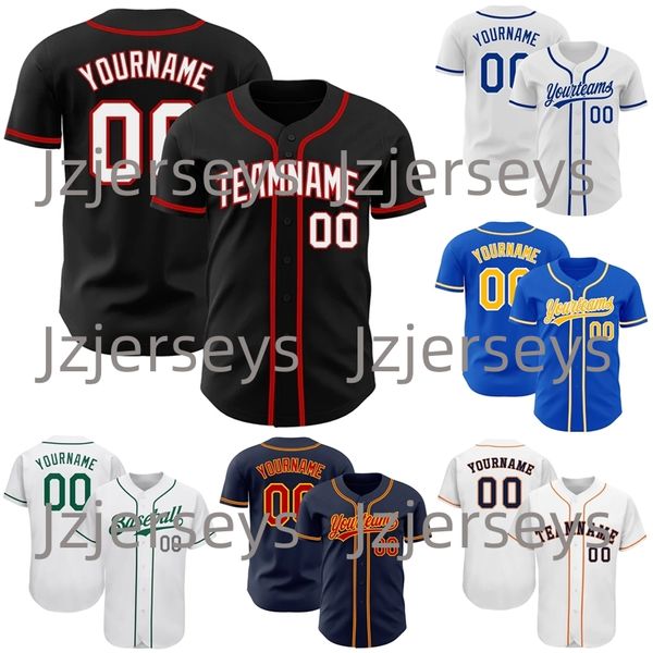 Linha de listras personalizadas com nome personalizado camisa de beisebol bordada camisas de beisebol homens mulheres crianças