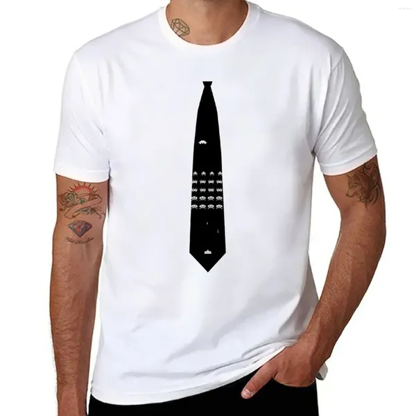 Canotte da uomo T-shirt con cravatta spaziale T-shirt divertenti T-shirt da ragazzo T-shirt da uomo in cotone