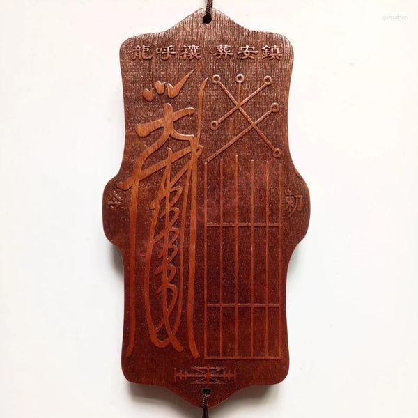 Figurine decorative Strumenti taoisti Forniture Etichetta in vita Talismano Wan FA Zong Altare Otto trigrammi Ordine di attacco e difesa