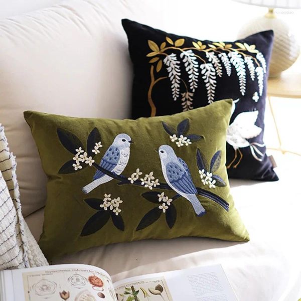 Cuscino Designer Art S Divano che abbraccia foglie Soggiorno minimalista Decorazioni per la casa Modern Retro Cojines