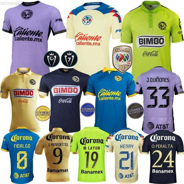 2024 Club América Soccer Jerseys Liga MX HENRY D.VALDES FIDALGO QUINONES 14 15 R.SAMBUEZA 23 24 HOME AWAY Terceiro maillot slim player versão camisa de futebol5Y5A