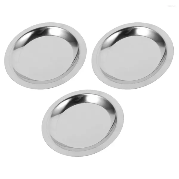 Travesseiro 3 Pcs Tapete Redondo Mesa de Jantar Cozinha Garrafa Pad Café Bule Copo Doméstico Aço Inoxidável Metal