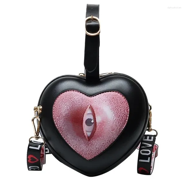 Borse a tracolla Borsa da donna Borsa dalla forma adorabile Frizione con occhi divertenti Borse e borsette a tracolla con cuore carino