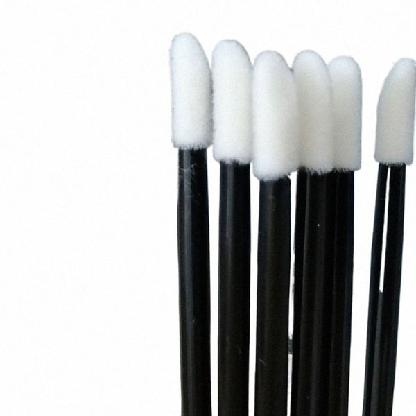 Sıcak 500 PCS Tek Kullanımlık Dudak Fırçası Lipbrush Çubukları Aplikatör Mükemmel Makyaj Aracı Siyah Gözeller fırçalar Maskara Fırçaları 41T3#