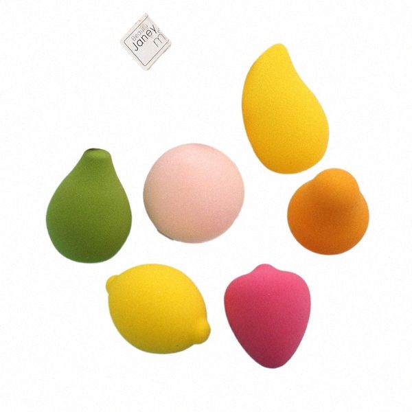 pesca Beauty Egg Fruit Spge Powder Puff Mango Egg Makeup Egg Face Foundati Cream Ccealer Women Makeup Accories Tool q1NH #