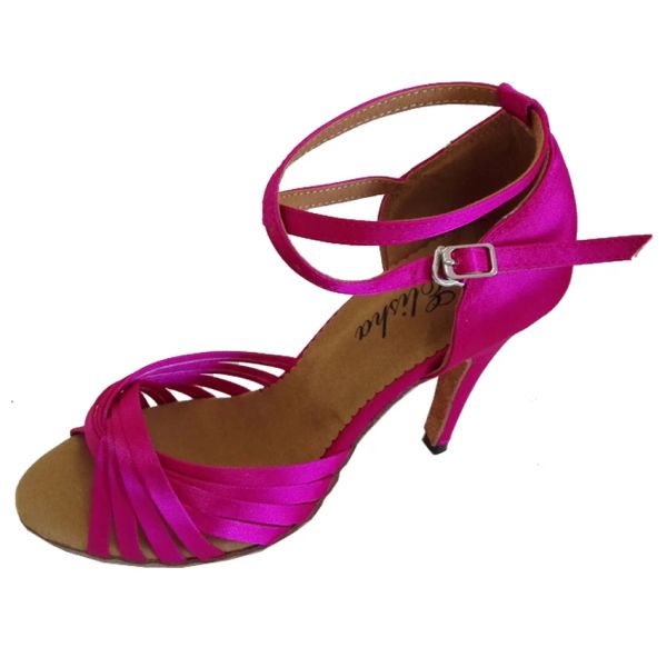Stivali personalizzati personalizzati fatti a mano/ragazze in punta latina danza latina sandalo rosa caldo socials sera salsa salsa ballo scarpe da ballo