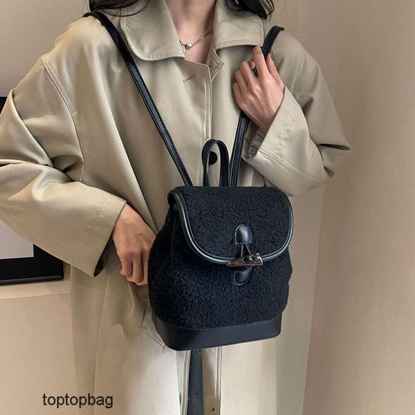 Borse da sera di moda di lusso firmate 2023 Borsa da donna con zaino in lana di agnello dolce di nuova tendenza coreana