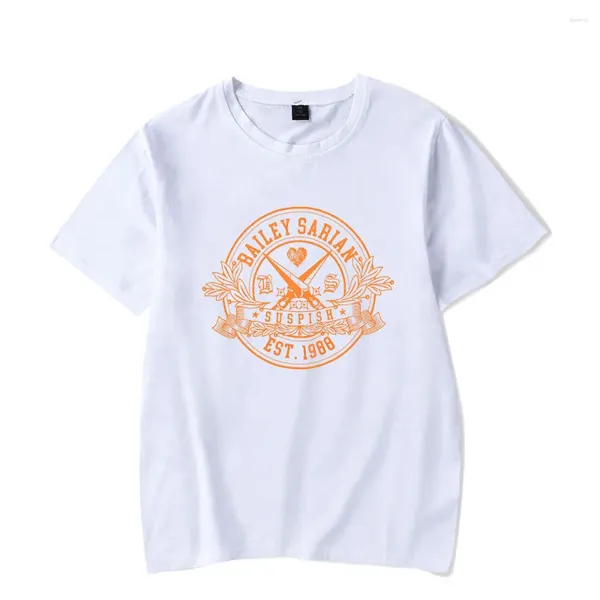 Мужские футболки Bailey Sarian Library Crest Bone Футболка с коротким рукавом Женская и мужская модная футболка с круглым вырезом