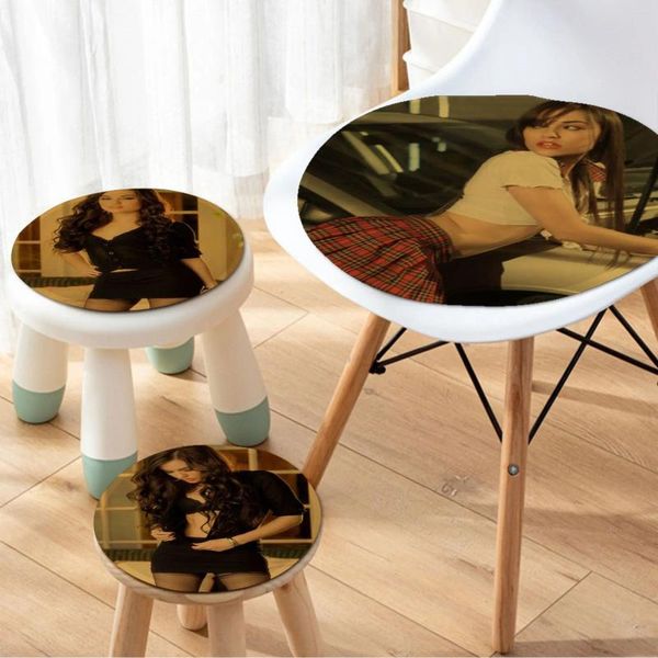 Travesseiro Sasha Cinza Sexy Four Seasons Cadeira de Jantar Assento de Decoração Circular Para Sofá de Mesa de Escritório