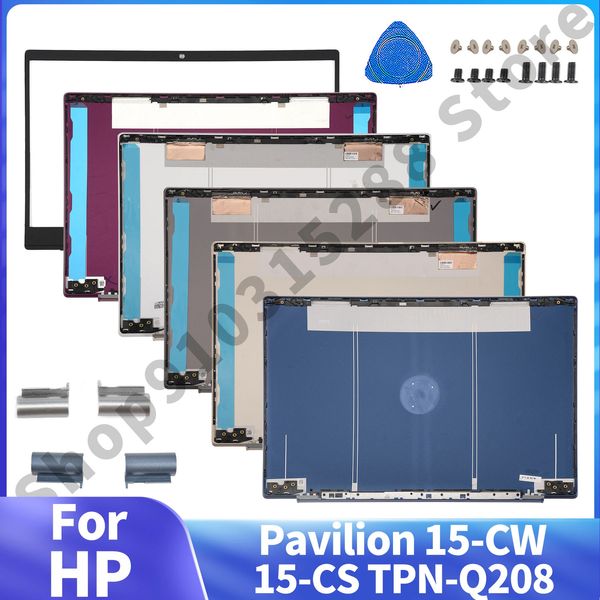 HP Pavilion 15-CW 15-CS TPN-Q208 LCD arka kapak ön çerçeve/palmiye/dip/kapak menteşeleri değiştirme 240307