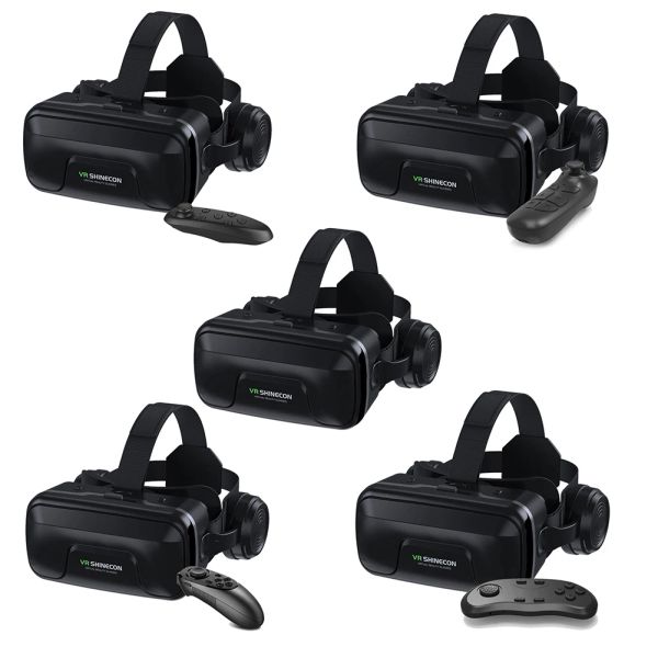 Dispositivos VR SHINECON G04EA VR Óculos 3D VR Google Cardboard Capacete para smartphone de 5,57,2 polegadas