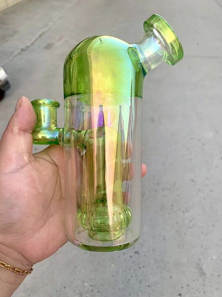 Personalizzazione bong a nido d'ape narghilè bong per fumare Bruciatore a olio borosilicato ong Gravity Narghilè Elf Bardab rig raccogli cenere Arcobaleno di alta qualità Colore unico