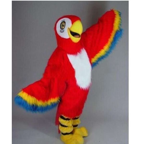 Trajes da mascote novo adulto halloween natal popular papagaio vermelho mascote dos desenhos animados de pelúcia fantasia vestido traje da mascote