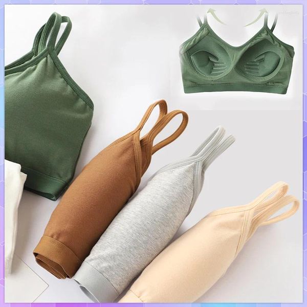 Kadın Tankları Elastik Sports Sütyen Bralette Çerçevesiz Sakinsiz Sütyenler Yukarı Yaz Seksi Mahsul Üstleri Bardaklar Kadın Spor Salonu Cami Tank Top Tüp