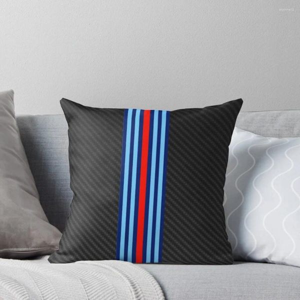 Kissen Karbonfaser Racing Stripes 15 Throw Ziersofabezug bestickt Luxus