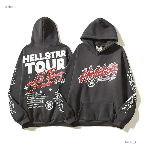 Tasarımcı Hoodie Hellstar Erkekler Pullover Spiderweb Yıldız Flaş Uzun Kollu Sokak Hip-Hop Sweatshirts Mavi Kırmızı Gri Siyah Beyaz Yoga Vintage Hoodios 907