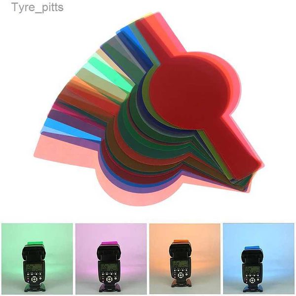 Filtreler 20pcs kamera flaş jel şeffaf renk düzeltme dengeli aydınlatma filtresi kiti v1 Speedlite Accessoriesl2403