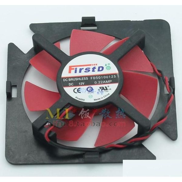 Оригинальные вентиляторы охлаждения Firstdo Fd5010U12S 12 В 022 А для видеокарты Ati Amd Fan9205327 Прямая доставка Компьютеры Сетевые компьютеры Otsdk