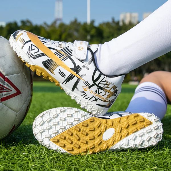 Schuhe Teenager Kids Kinder Fußballschuhe Nonslip TF Knöchel Fußball Jungen Mädchen Outdoor Gras Stollen Fußballschuhe Fußballschuhe 1573